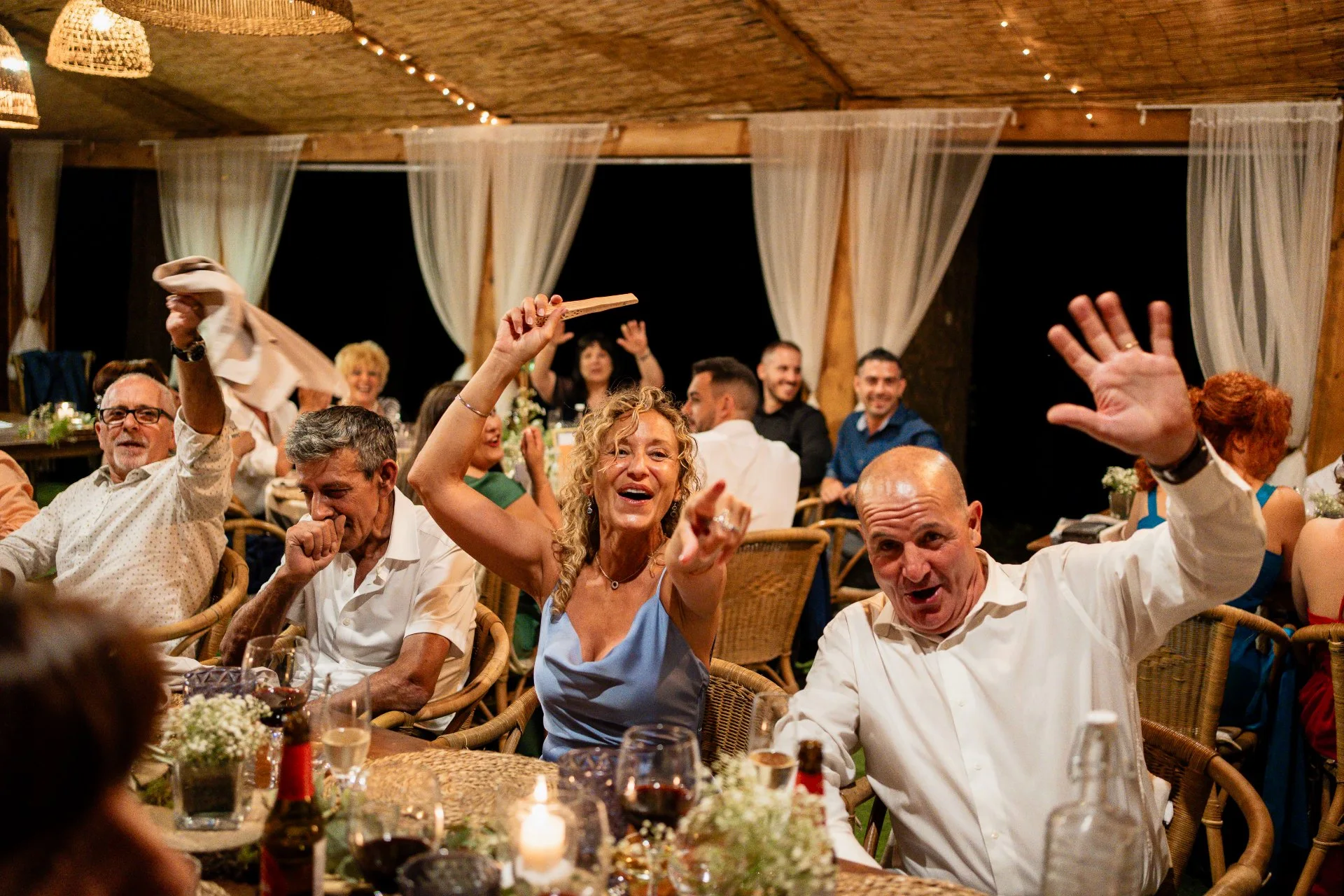 invitados en la cena